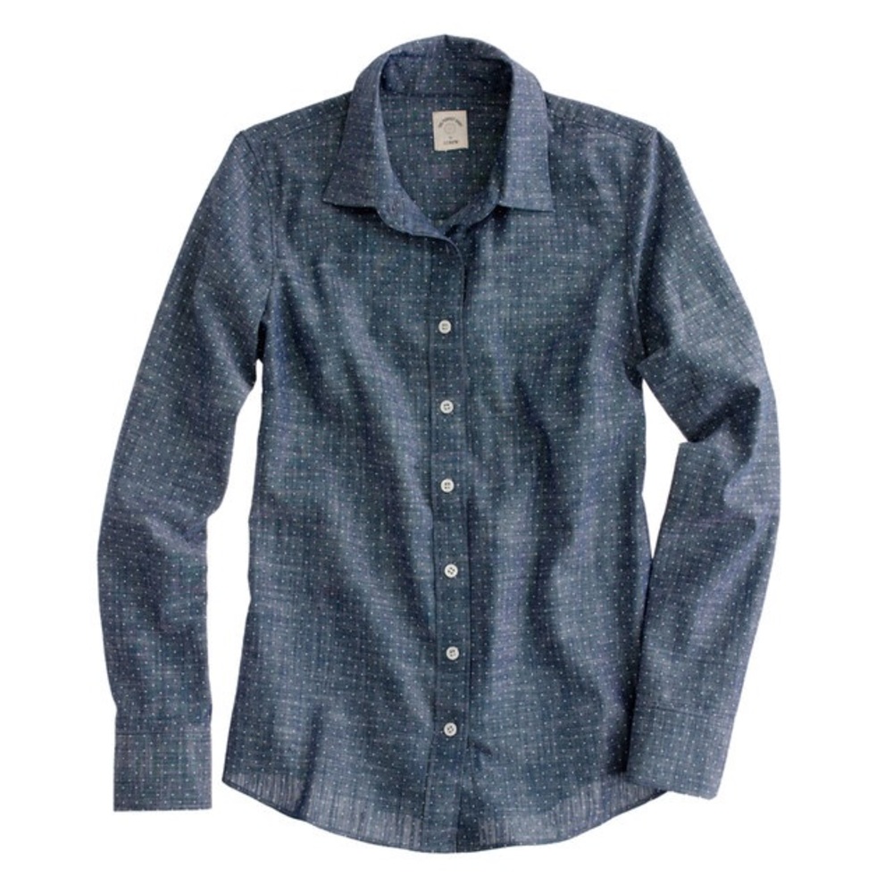 j c r e w • dot chambray